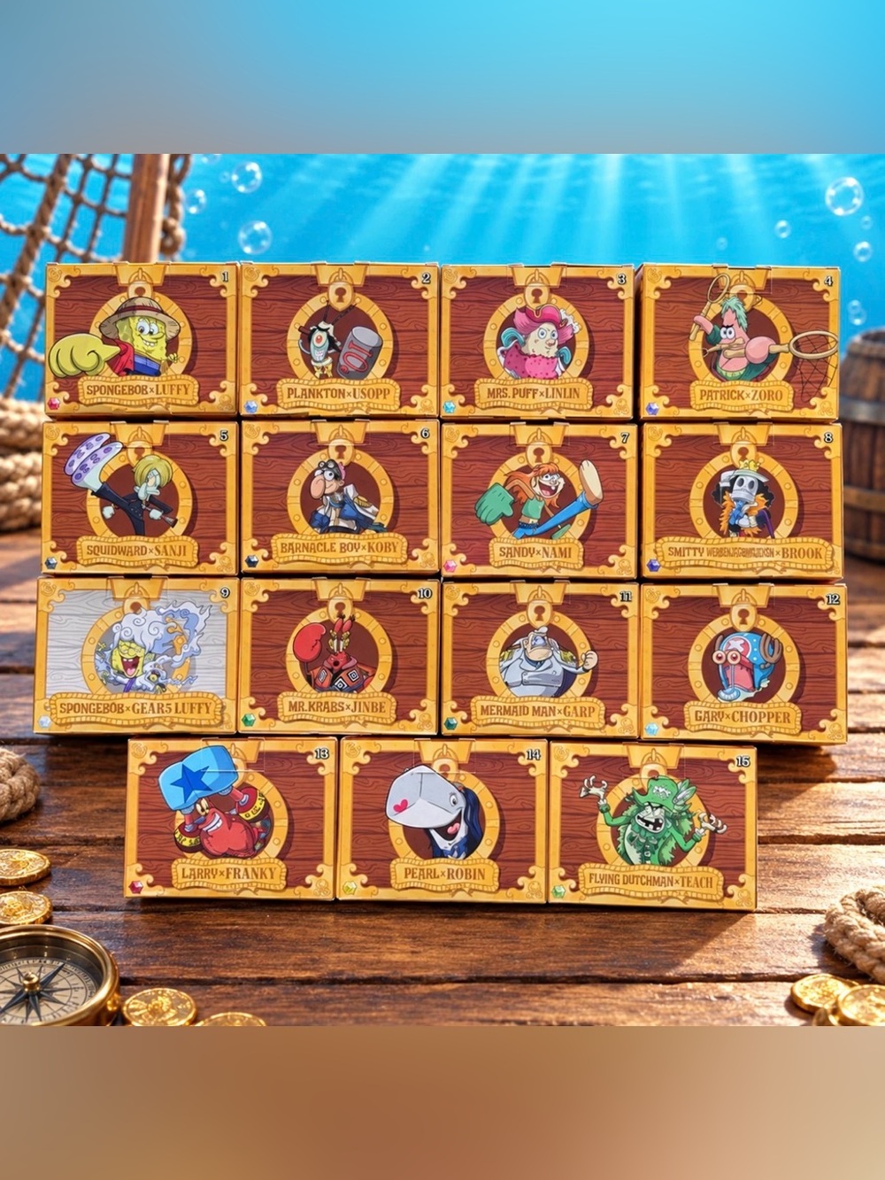 McDonalds SpongeBob SquarePants One Piece Complete Set 15 Toys Plus Box 2026